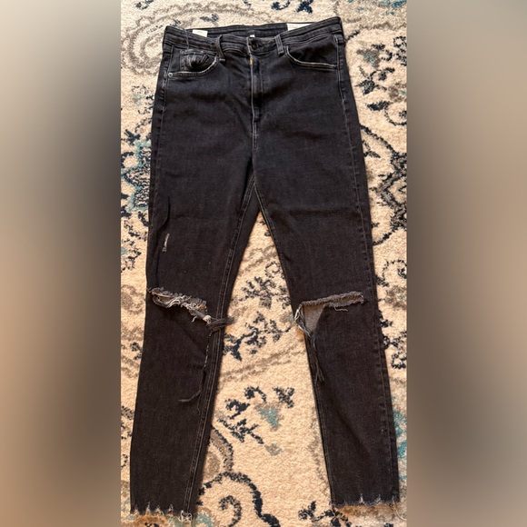 rag & bone Denim - Rag & Bone Women’s Nina High Rise Ankle Skinny Tag Size 31 Raw Hem Jeans Denim